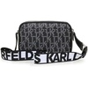 image:imageKARL LAGERFELD womens Maybelle Printed CrossbodyBlackSlate