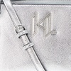 image:imageKARL LAGERFELD womens Nouvelle Satchel With Adjustable StrapSilver