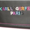 image:imageKARL LAGERFELD womens Simone Logo Satchel CrossbdoyBlackStud Logo
