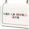 image:imageKARL LAGERFELD womens Simone Logo Satchel CrossbdoyWhite