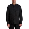 image:imageKarl Lagerfeld Mens 1 Chest Pocket Long Sleeve Stretch Cotton TopBlack