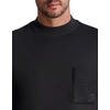 image:imageKarl Lagerfeld Mens Boucle Pocket Long Sleeve Lt Weight SweatshirtBlack