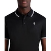 image:imageKarl Lagerfeld Mens Collared Short Sleeve Karl Graphic PoloBlack