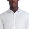 image:imageKarl Lagerfeld Mens Jacquard Chevron Long Sleeve Dress ShirtWhite