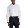 image:imageKarl Lagerfeld Mens Jacquard Chevron Long Sleeve Dress ShirtWhite