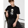 image:imageKarl Lagerfeld Mens Karl Character with Headphones Short Sleeve Crew Neck ShirtBlack