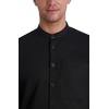 image:imageKarl Lagerfeld Mens Mandarin Collar Long Sleeve Lt Weight ShirtBlack