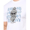 image:imageKarl Lagerfeld Mens Pullover Short Sleeve Knight Karl Graphic TShirtWhite