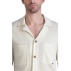 image:imageKarl Lagerfeld Mens Shirt Collar Knit Shirt Short Sleeve TopNatural