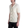 image:imageKarl Lagerfeld Mens Shirt Collar Knit Shirt Short Sleeve TopNatural