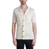 image:imageKarl Lagerfeld Mens Shirt Collar Knit Shirt Short Sleeve TopNatural