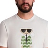 image:imageKarl Lagerfeld Mens Short Sleeve Crewneck Graphic TShirtWhite