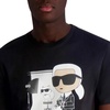 image:imageKarl Lagerfeld Mens Short Sleeve Crewneck Karl Choupette Graphic Design TShirtBlack