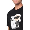 image:imageKarl Lagerfeld Mens Short Sleeve Crewneck Karl Choupette Graphic Design TShirtBlack