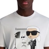image:imageKarl Lagerfeld Mens Short Sleeve Crewneck Karl Choupette Graphic Design TShirtWhite