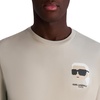 image:imageKarl Lagerfeld Mens Short Sleeve Crewneck Karl Pixel Graphic Design TShirtBeige