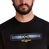 image:imageKarl Lagerfeld Mens Short Sleeve Crewneck Karl Stripe Graphic Design TShirtBlack