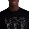 image:imageKarl Lagerfeld Mens Short Sleeve Crewneck Karl Trio Graphic Design TShirtBlack