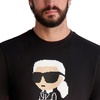 image:imageKarl Lagerfeld Mens Short Sleeve Crewneck Pixel Graphic TShirtBlack