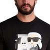 image:imageKarl Lagerfeld Mens Short Sleeve Karl Choupette Crewneck Graphic Design TShirtBlack