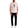 image:imageKarl Lagerfeld Mens Short Sleeve Karl Knight Crewneck Graphic Design TShirtPink