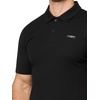 image:imageKarl Lagerfeld Mens Textured Ribbed Collared Button Closure PoloBlack