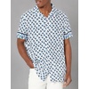 image:imageKarl Lagerfeld Paris Mens Floral Print Flowy ShirtBlue