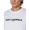 image:imageKarl Lagerfeld Paris Mens Soft Crew Neck Tonal Logo Short Sleeve TShirtWhite Legacy