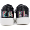 image:imageKarl Lagerfeld Paris Womens Calico Patch Laceup Everyday SneakerSneakerBlack