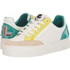 image:imageKarl Lagerfeld Paris Womens Calico Patch Laceup Everyday SneakerSneakerWhiteAqua