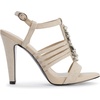 image:imageKarl Lagerfeld Paris Womens Cicely Strappy Dress Heeled SandalNaturalSilver