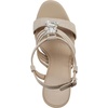 image:imageKarl Lagerfeld Paris Womens Cicely Strappy Dress Heeled SandalNaturalSilver