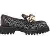 image:imageKarl Lagerfeld Paris Womens Slip on Embellished Gemsy LoaferBlackWhite