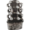 image:imageKarl Lagerfeld Paris womens Addica Pearls Platform Heel SandalBlackWhite