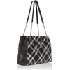image:imageKarl Lagerfeld Paris womens Charlotte Chain ToteBlackWhite Houndstooth
