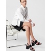 image:imageKarl Lagerfeld Paris womens Sarina Quilted Open Toe Leather Heeled SandalBlack Quilted