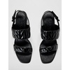 image:imageKarl Lagerfeld Paris womens Sarina Quilted Open Toe Leather Heeled SandalBlack Quilted