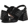 image:imageKarl Lagerfeld Paris womens Sarina Quilted Open Toe Leather Heeled SandalBlack Quilted