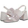 image:imageKarl Lagerfeld Paris womens Sarina Quilted Open Toe Leather Heeled SandalBright White Quilted