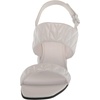 image:imageKarl Lagerfeld Paris womens Sarina Quilted Open Toe Leather Heeled SandalBright White Quilted