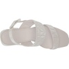 image:imageKarl Lagerfeld Paris womens Sarina Quilted Open Toe Leather Heeled SandalBright White Quilted