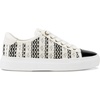 image:imageKarl Lagerfeld Womens Caelan Crochet Lace Up SneakerBlackWhite