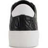 image:imageKarl Lagerfeld Womens Cate Box Lace Up Sneaker with PinsBlackBright White