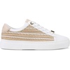 image:imageKarl Lagerfeld Womens Cate Lace Up Sneaker with Espadrille DetailNaturalBright White