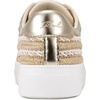 image:imageKarl Lagerfeld Womens Cate Lace Up Sneaker with Espadrille DetailNaturalWhite Gold