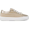 image:imageKarl Lagerfeld Womens Cate Lace Up Sneaker with Espadrille DetailNaturalWhite Gold