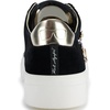 image:imageKarl Lagerfeld Womens Cate Sayings Everyday Lace Up SneakerBlackChampagne
