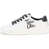 image:imageKarl Lagerfeld Womens Cate Sayings Everyday Lace Up SneakerBright WhiteBlack