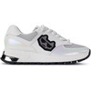 image:imageKarl Lagerfeld Womens Cushioned Insole Everyday Mayu  Lace Up SneakerSilverWhite