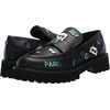 image:imageKarl Lagerfeld Womens Gaston Lug Sole Loafer with Pin EmbellishmentsBlack